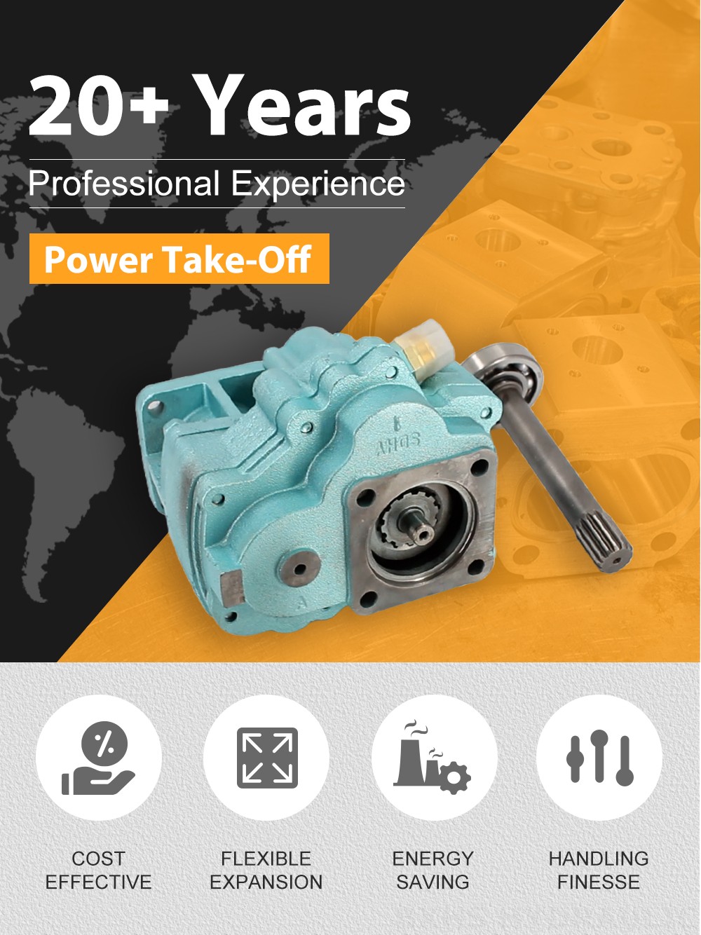 HW50-03 WG9700290150 500 Nm 1.35 Power Take Off detailed image
